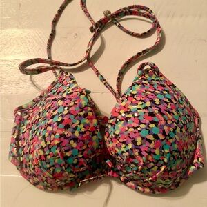 Floral Multicolor Women's Bikini Top